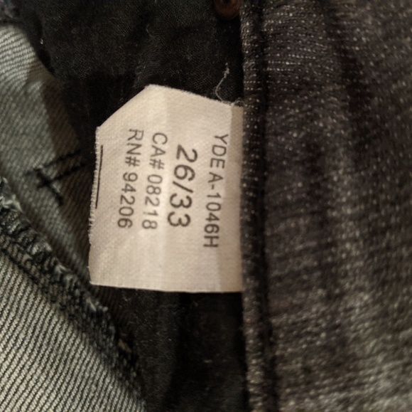 YDE grey slim jeans, size 26 - Picture 3 of 3